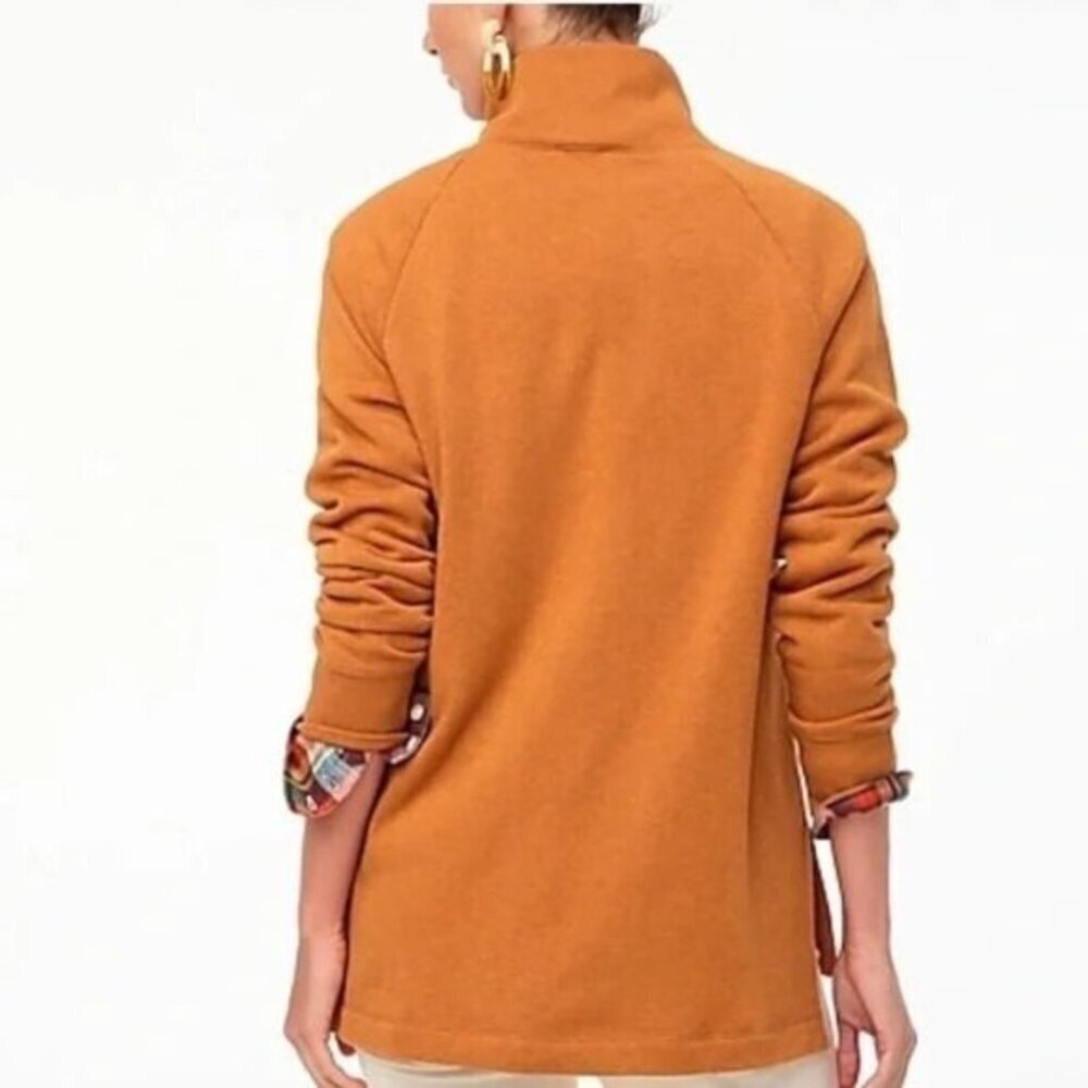 J. Crew Wide Button Collar Pullover Sweatshirt Xs - image 3